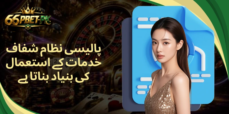 پالیسی نظام شفاف خدمات کے استعمال کی بنیاد بناتا ہے